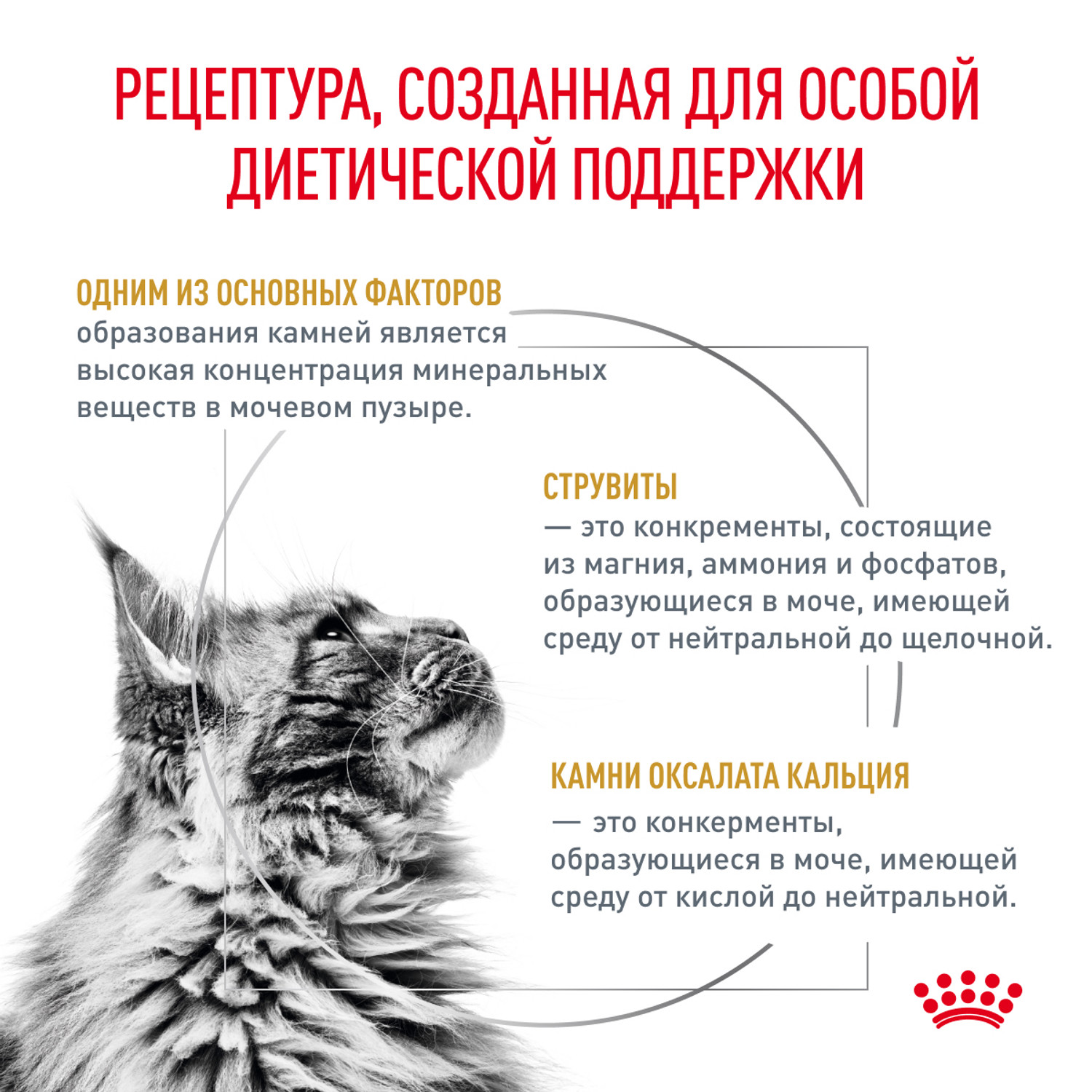 Корм для кошек ROYAL CANIN Veterinary Diet Urinary S/O LP34 Лечение и профилактика МКБ 7кг - фото 2