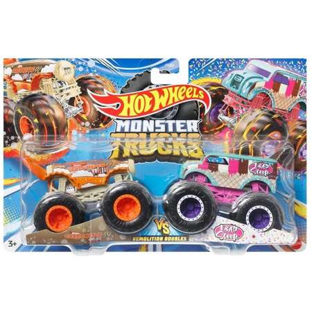 Игровой набор Hot Wheels Carbonator & Bad Scoop розовый
