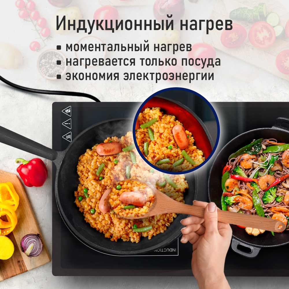 Индукционная безимпульсная плитка STINGRAY ST-HP3529A - фото 5