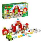 Конструктор LEGO DUPLO Фермерский трактор и сарай блочный