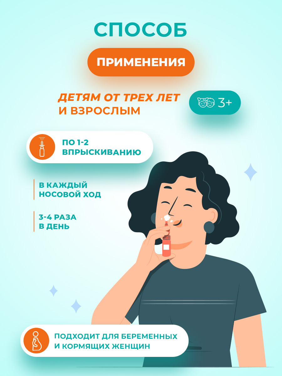 Спрей для промывания Consumed носа с морской солью детям 3+ взрослым - фото 4