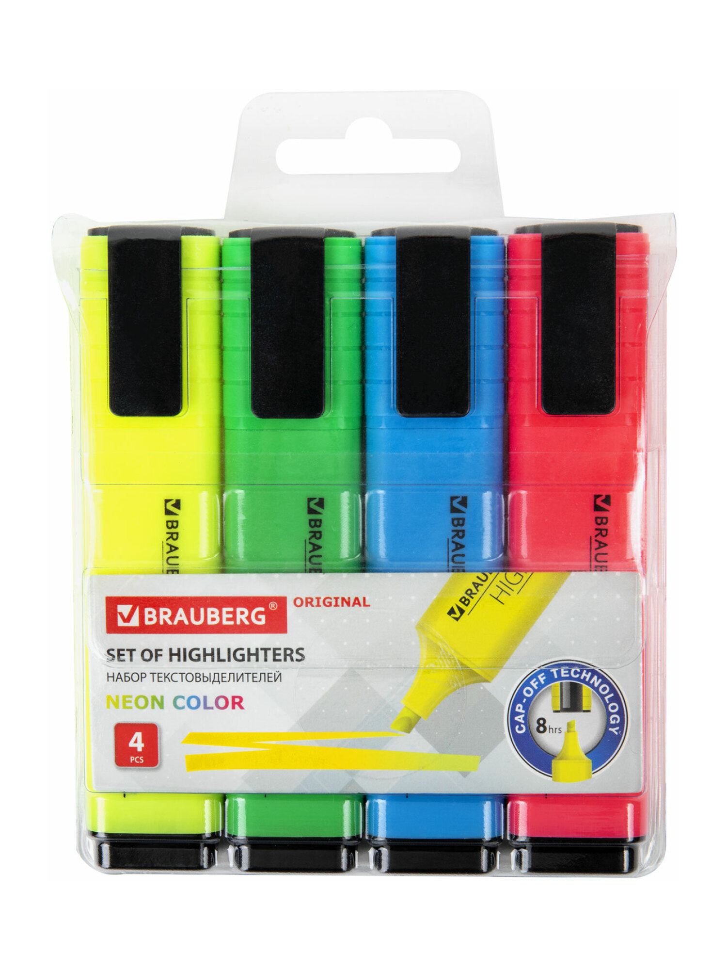 Текстовыделители Brauberg 4 шт. - фото 8