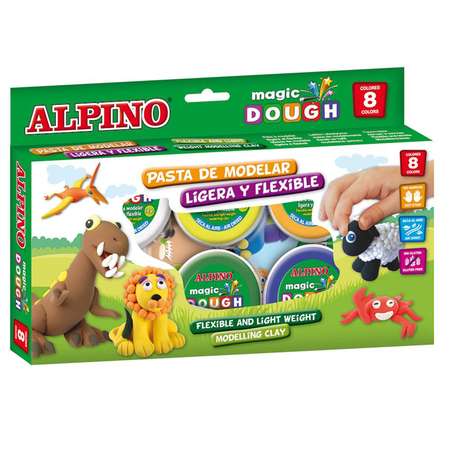 Тесто-пластилин ALPINO 8 цв.