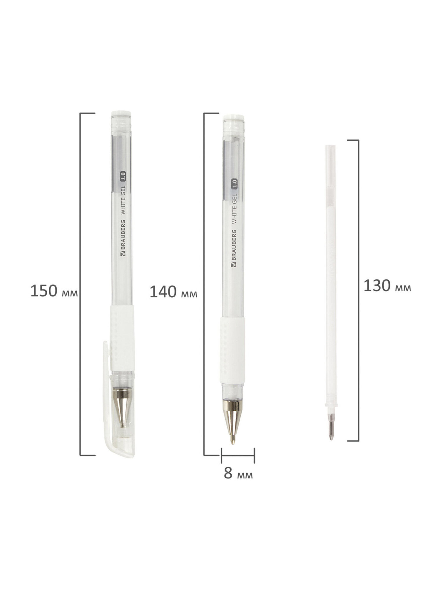 Ручка гелевая Brauberg 12 шт. - фото 12