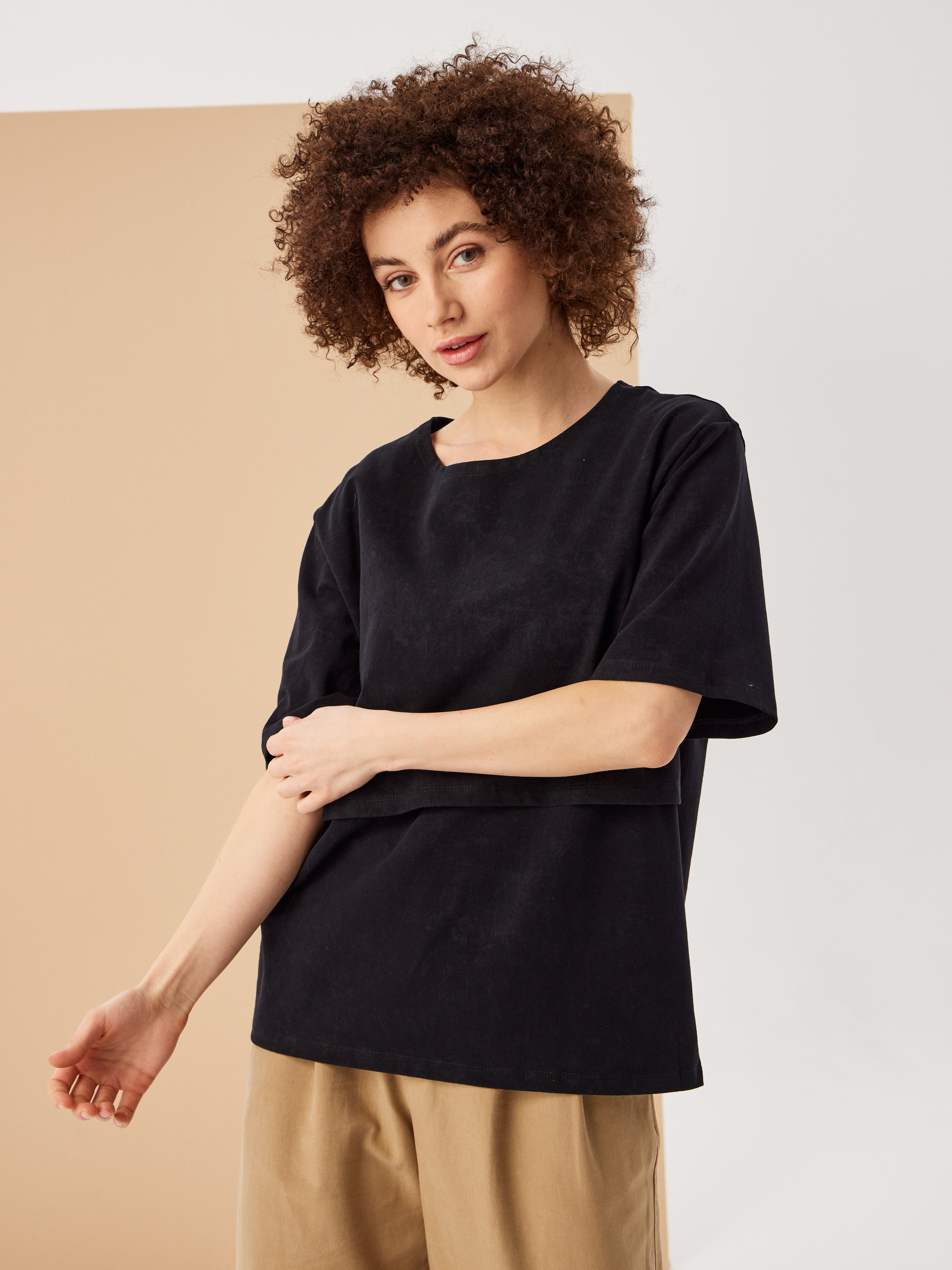 Футболка для кормящих Proud Mom ФВАР-0300-черный - фото 3