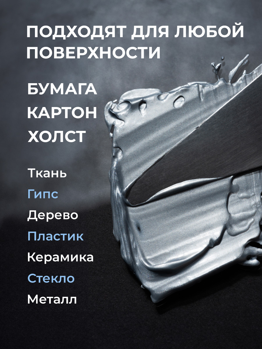 Краски акриловые Малевичъ 3 цв. - фото 3