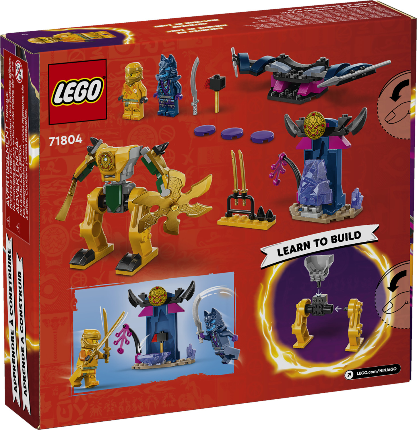 Конструктор LEGO NINJAGO Боевой робот Арина 104 дет. - фото 5