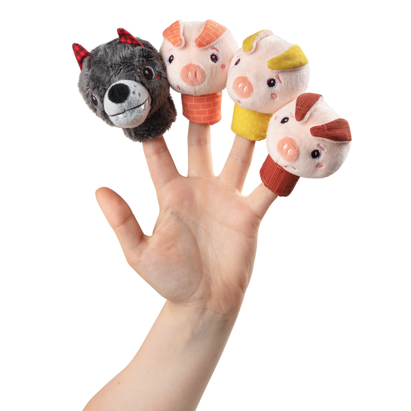 Кукольный театр Lilliputiens Кукольный театр Волк и 3 поросенка - фото 1