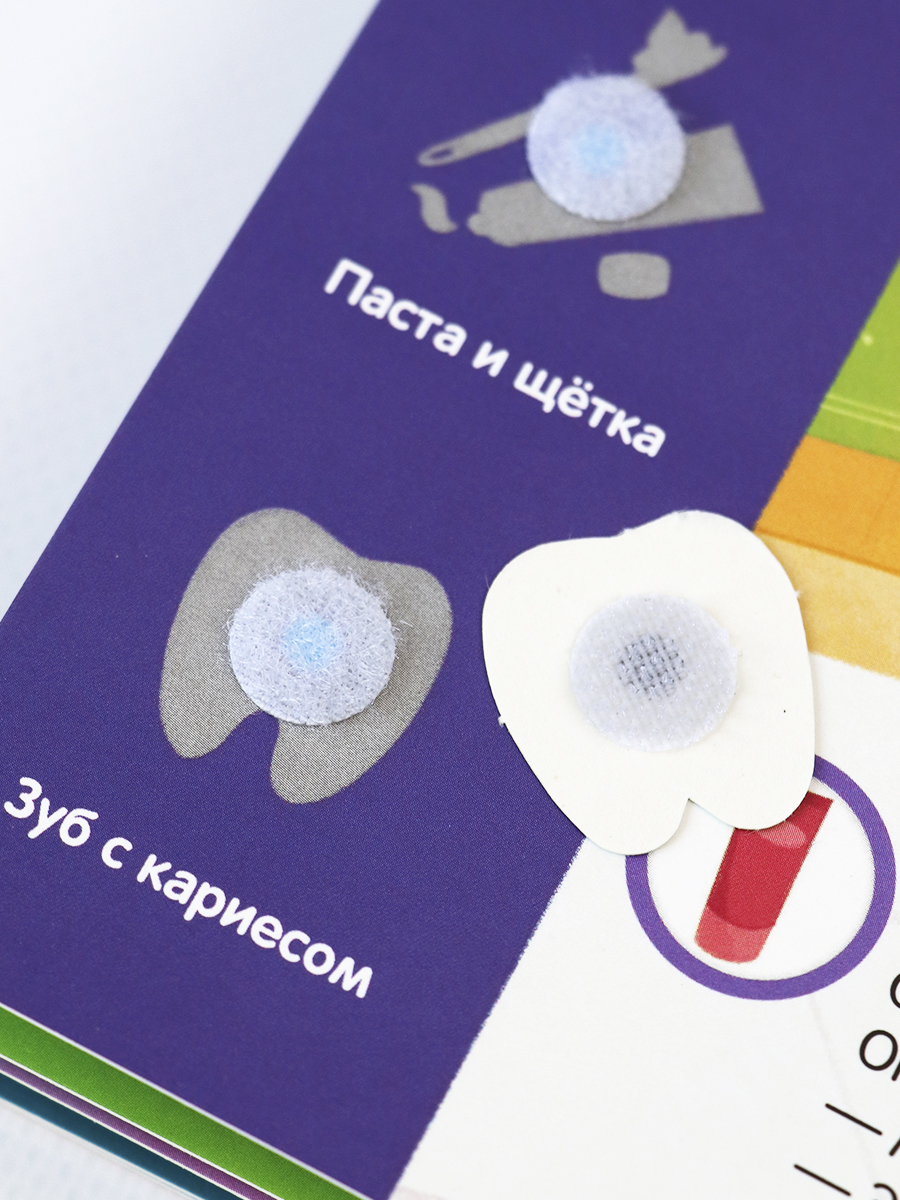 Развивающая книга с липучками У врача Malamalama Книга игра для малышей - фото 6