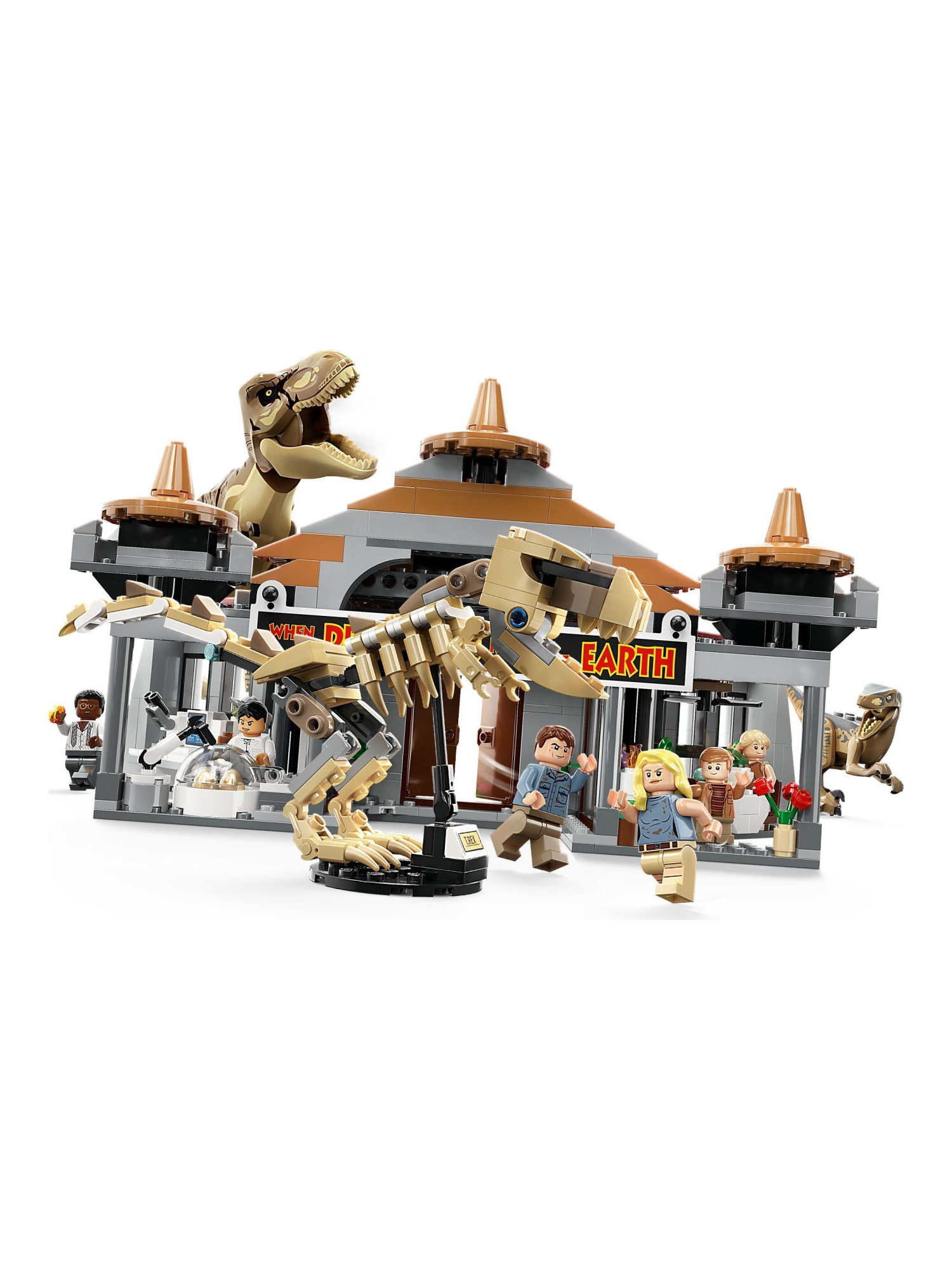 Конструктор LEGO Jurassic World Ти-рекс против Раптора 693 дет. - фото 2