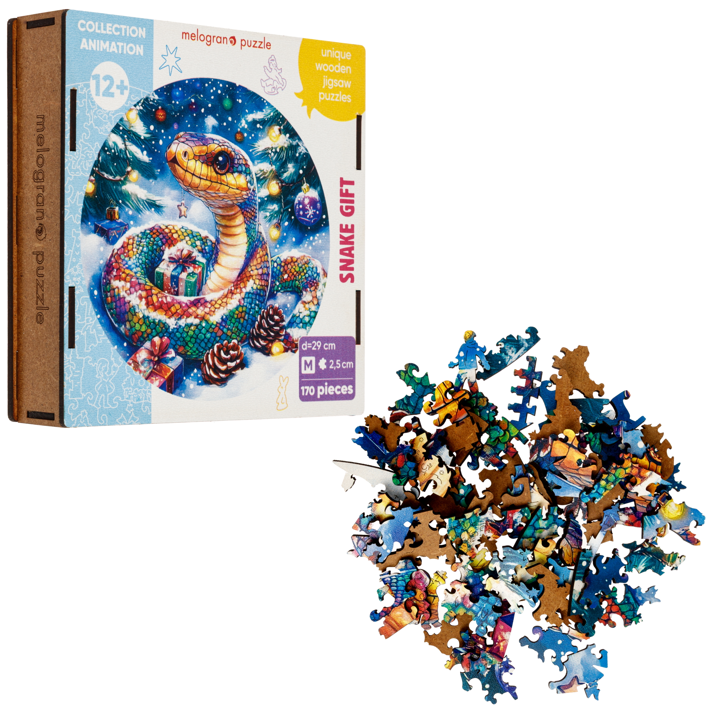 Пазл Melograno puzzle деревянный - фото 2