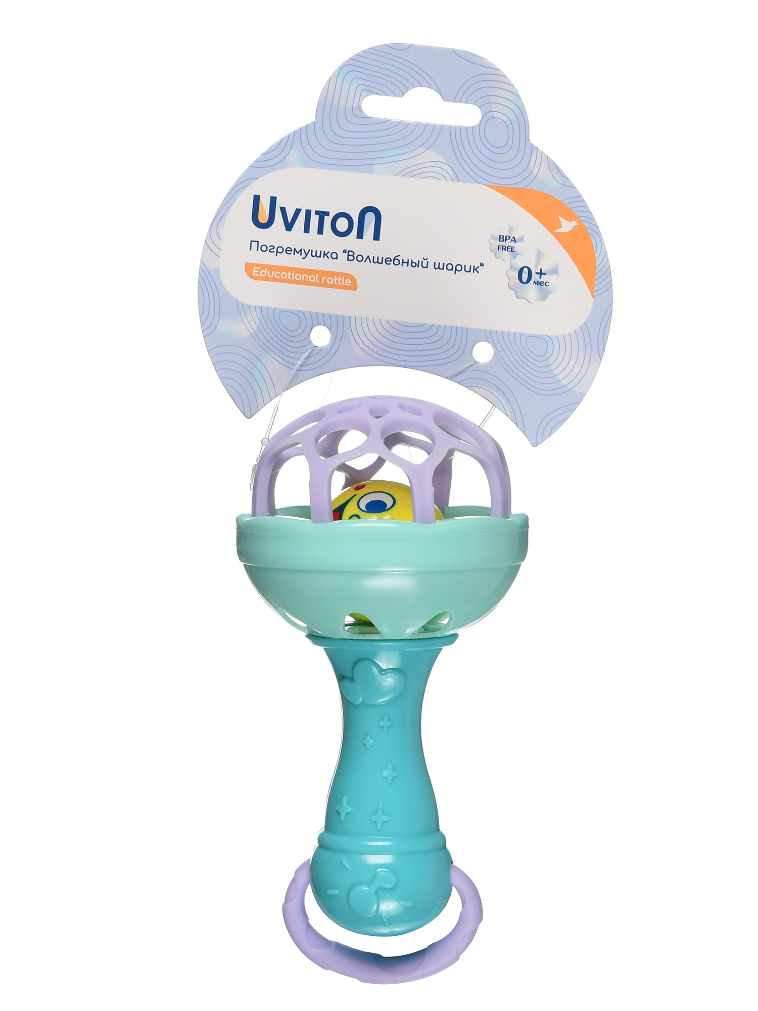 Игрушка Uviton погремушка бирюзовый - фото 6