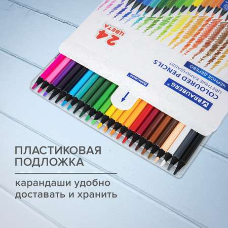 Карандаши цветные Brauberg 24 шт.