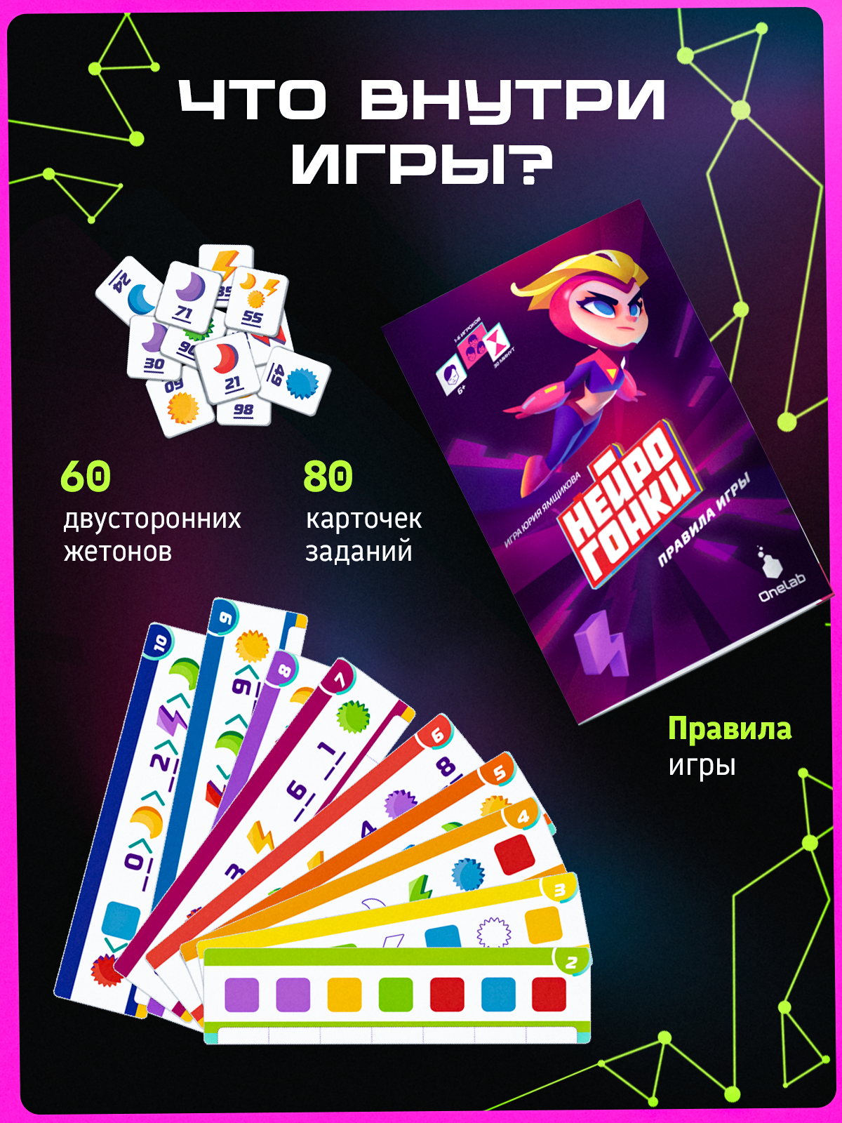 Настольная игра OneLab Нейрогонки - фото 6