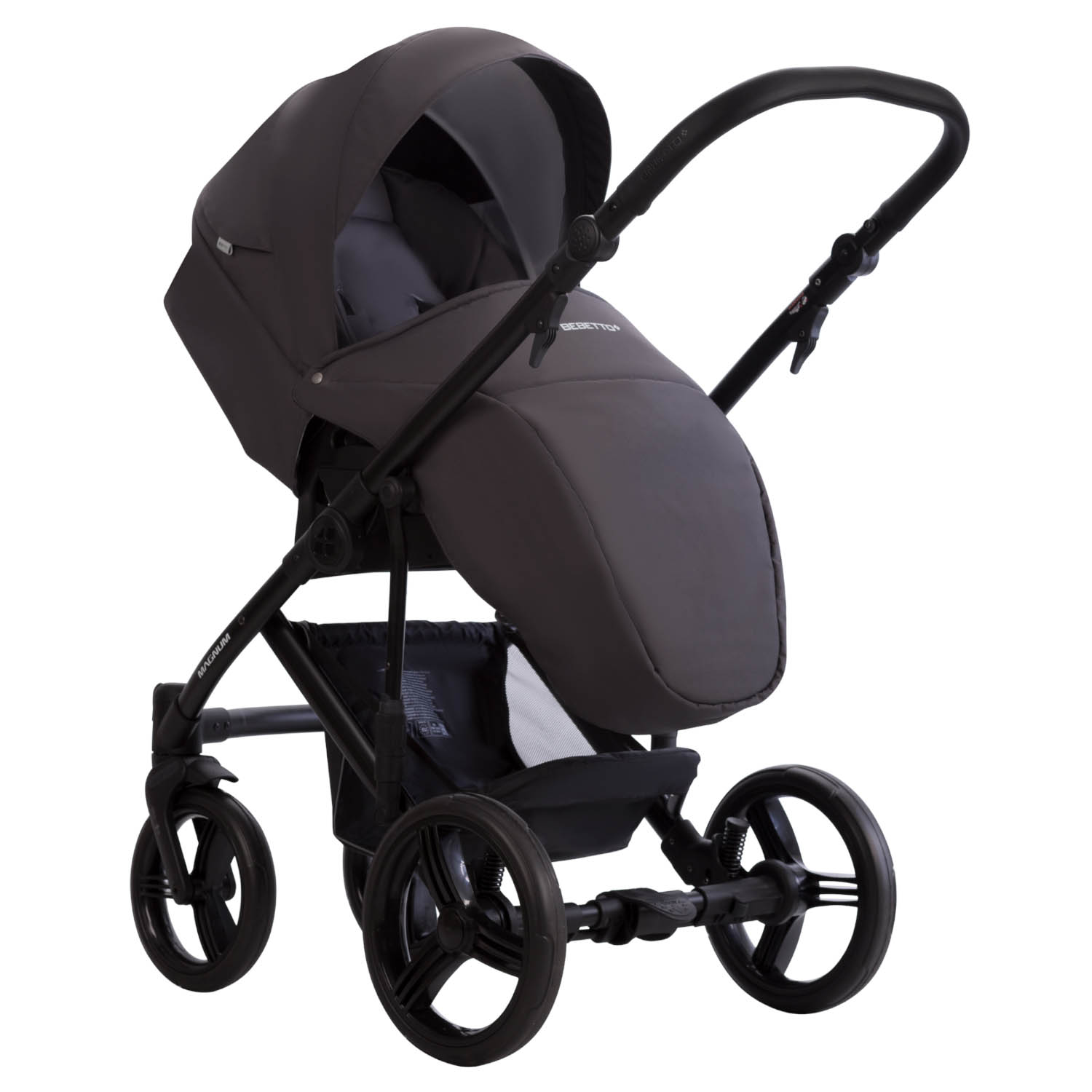 Коляска 2в1 Bebetto Magnum Light серый - фото 6