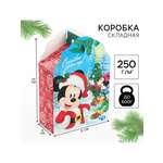 Коробка складная, новогодняя Disney "Счастливого Нового года", 17 х 25 х 8 см