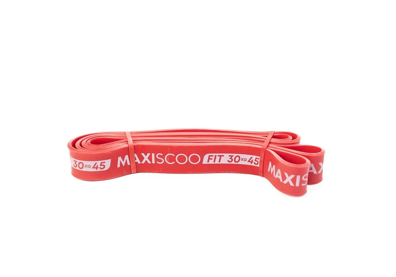 Эспандер ленточный MAXISCOO FIT 30–45 кг, красный - фото 2