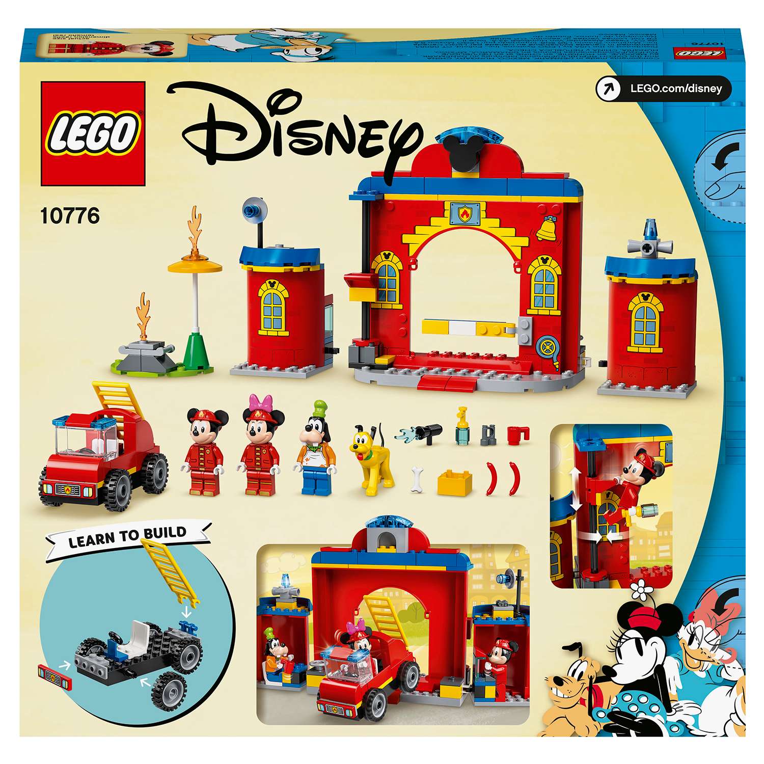 Конструктор LEGO Mickey and Friends Пожарная часть и машина Микки блочный - фото 3