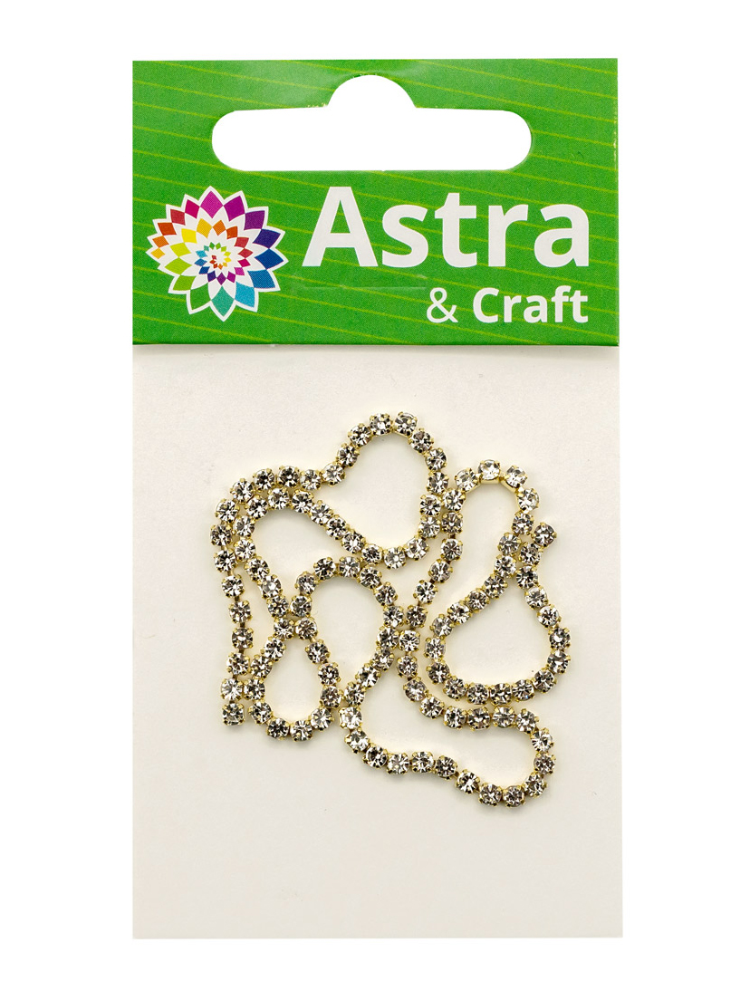 Набор для творчества Astra Craft бисер Стразы на цепочке - фото 6