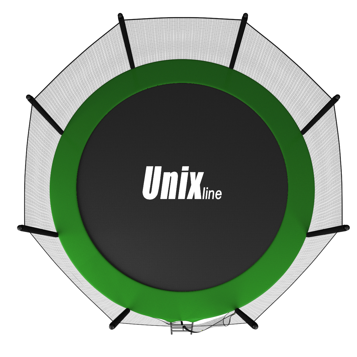 Батут каркасный сlassic 6 ft UNIX line общий диаметр 183 см до 110 кг прыжковой зоны 133 см - фото 4
