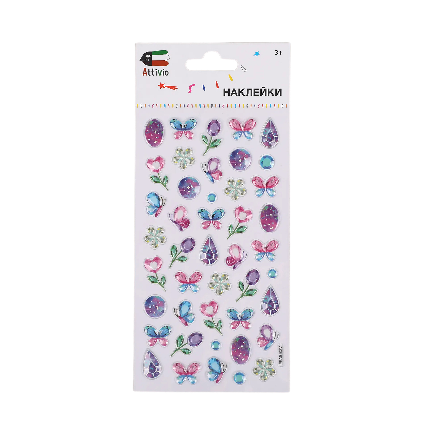 Наклейки Attivio Цветы и бабочки - фото 1