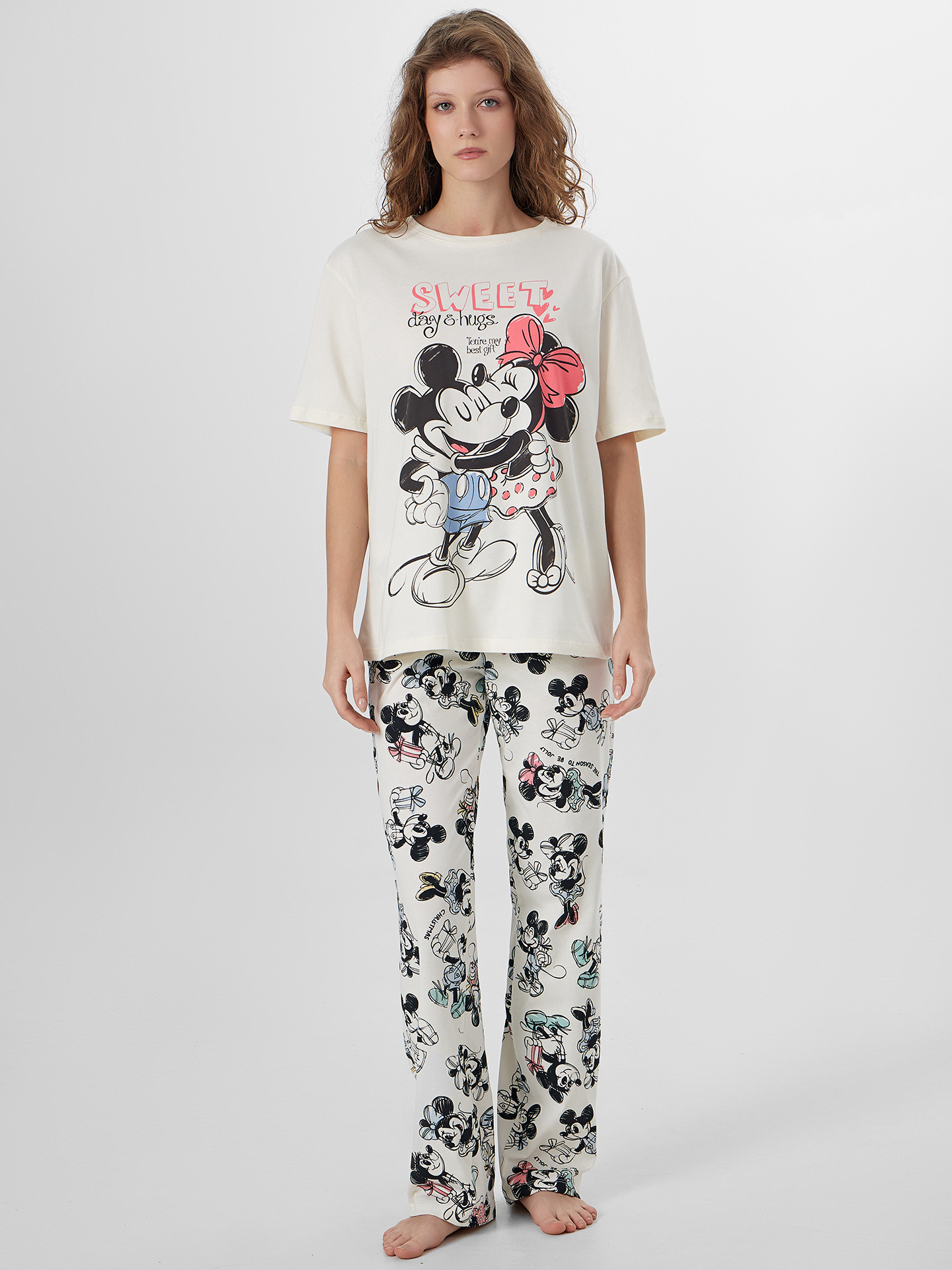 Пижама Mark Formelle (Марк Формэль) 592559/молочный +микки/минни на молочном - фото 1