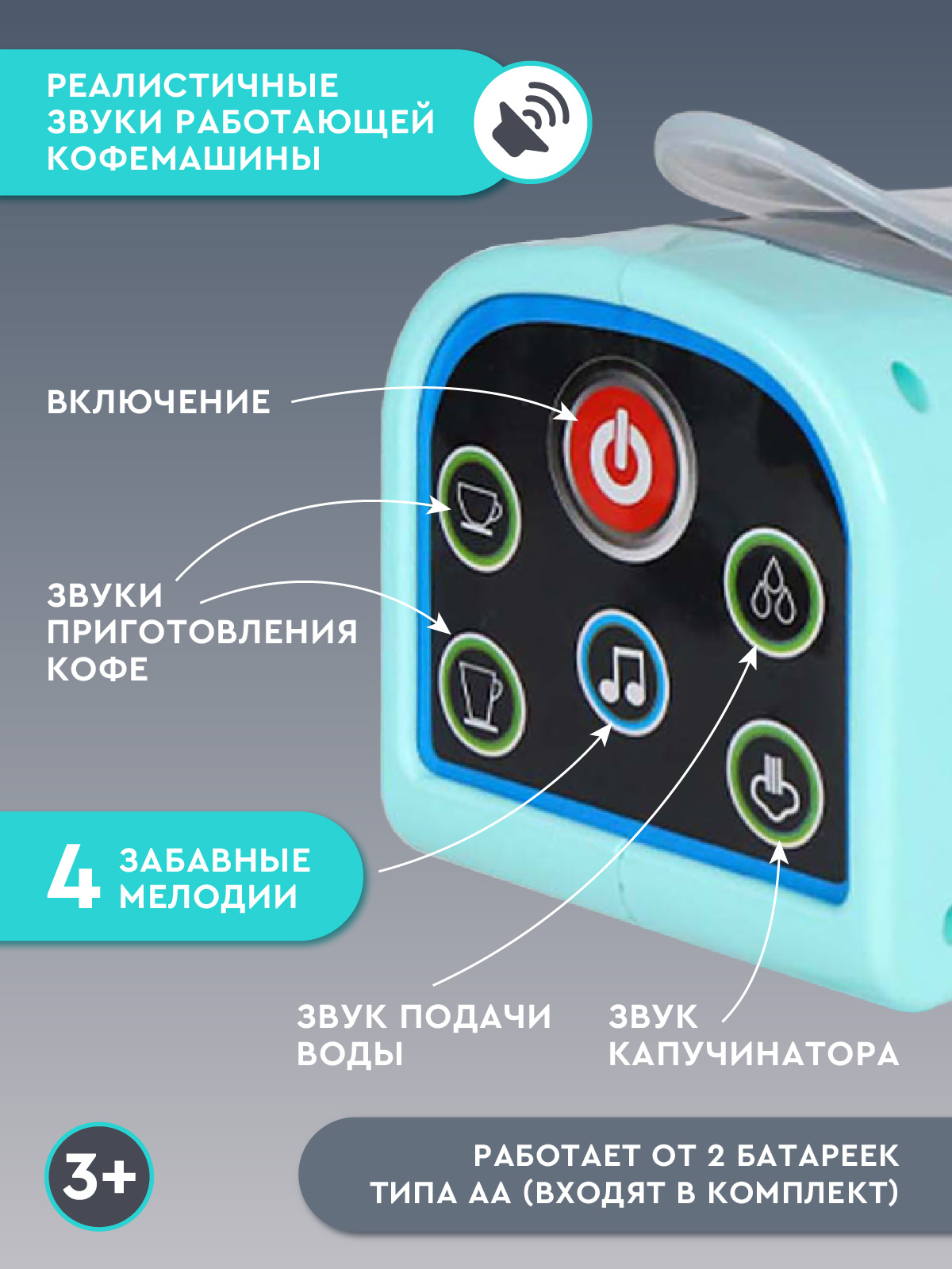 Игрушка AMORE BELLO кофемашина - фото 5