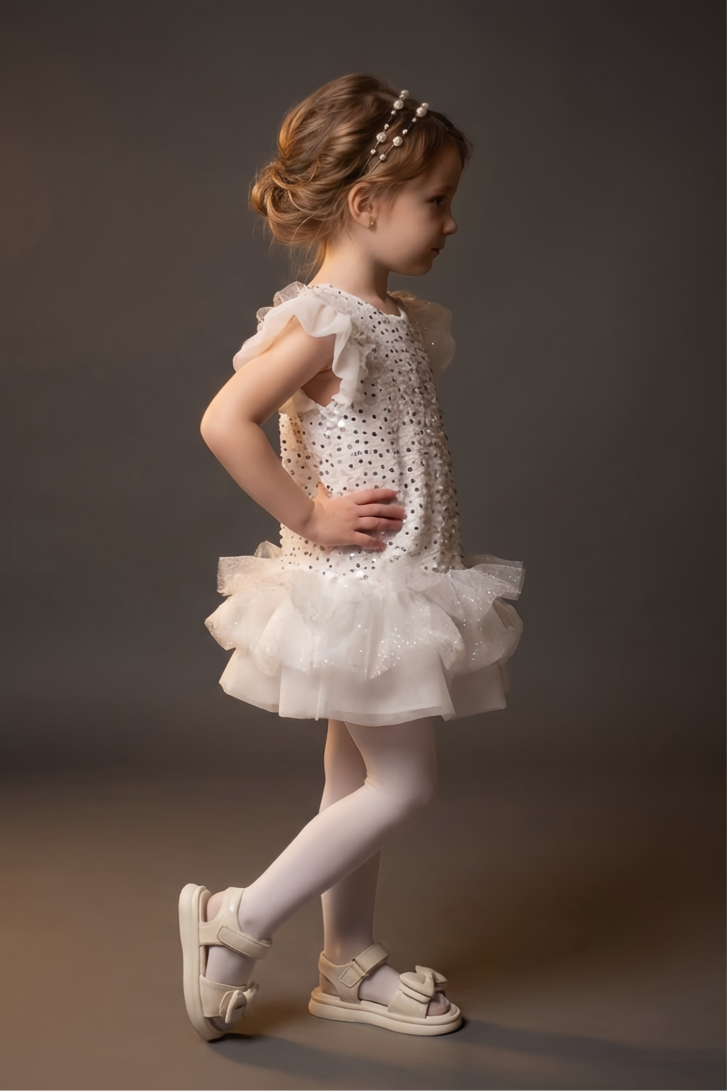 Платье Minilik Платье.Снежинка.Белый - фото 3