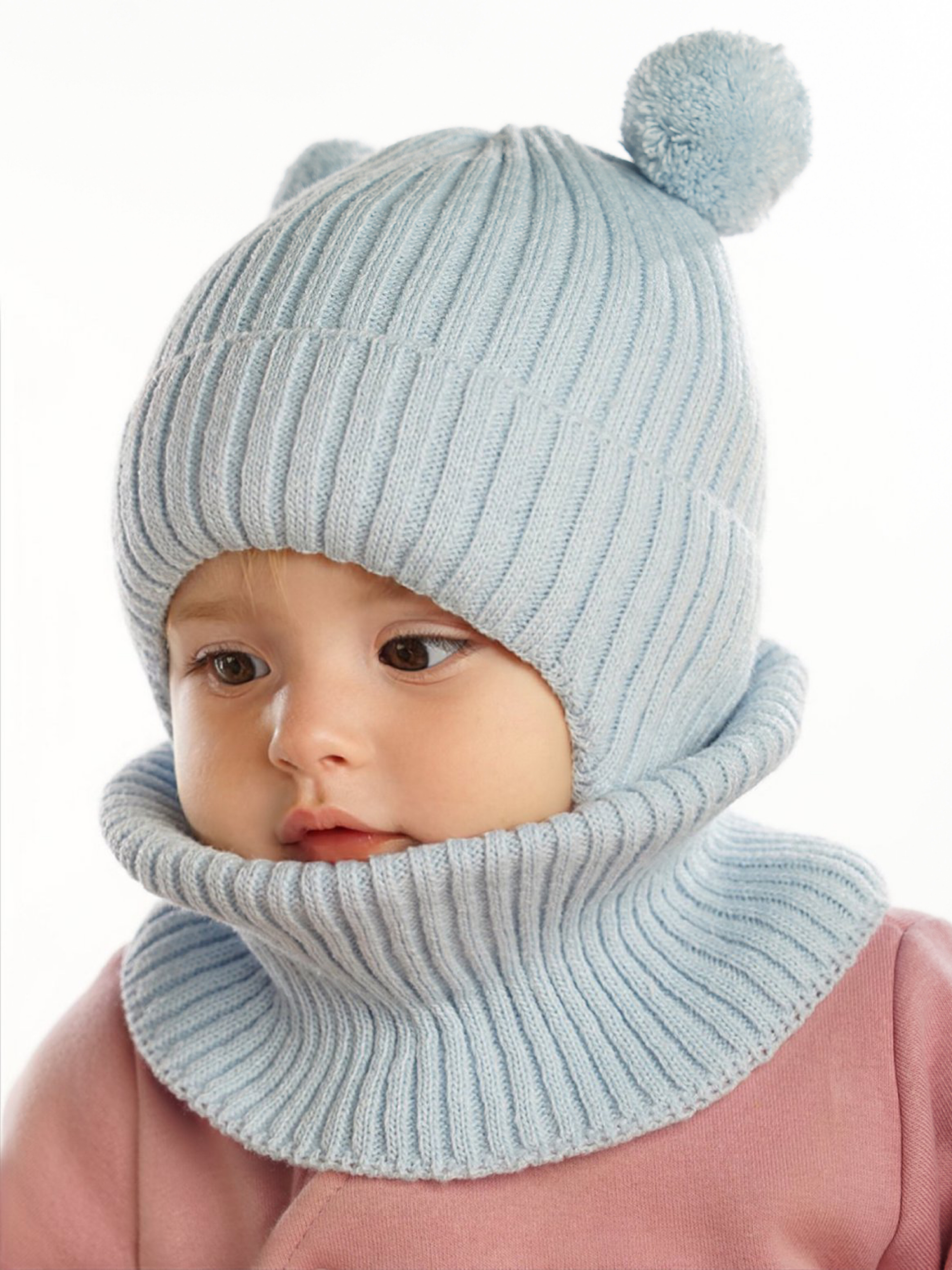 Шапка и снуд ПриКиндер U-W_233798 Цвет: Голубой - фото 7