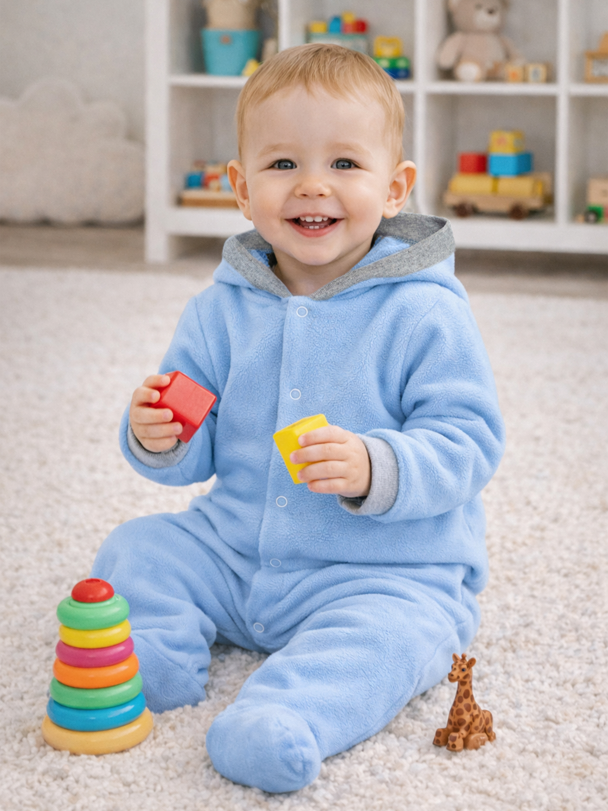 Комбинезон Утенок 263г(ш) голубой - фото 1