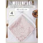Набор из 4 сервировочных салфеток Wellness Лотта 064