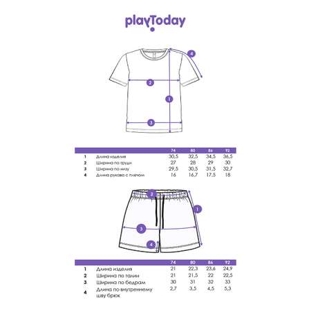 Футболка и шорты PlayToday