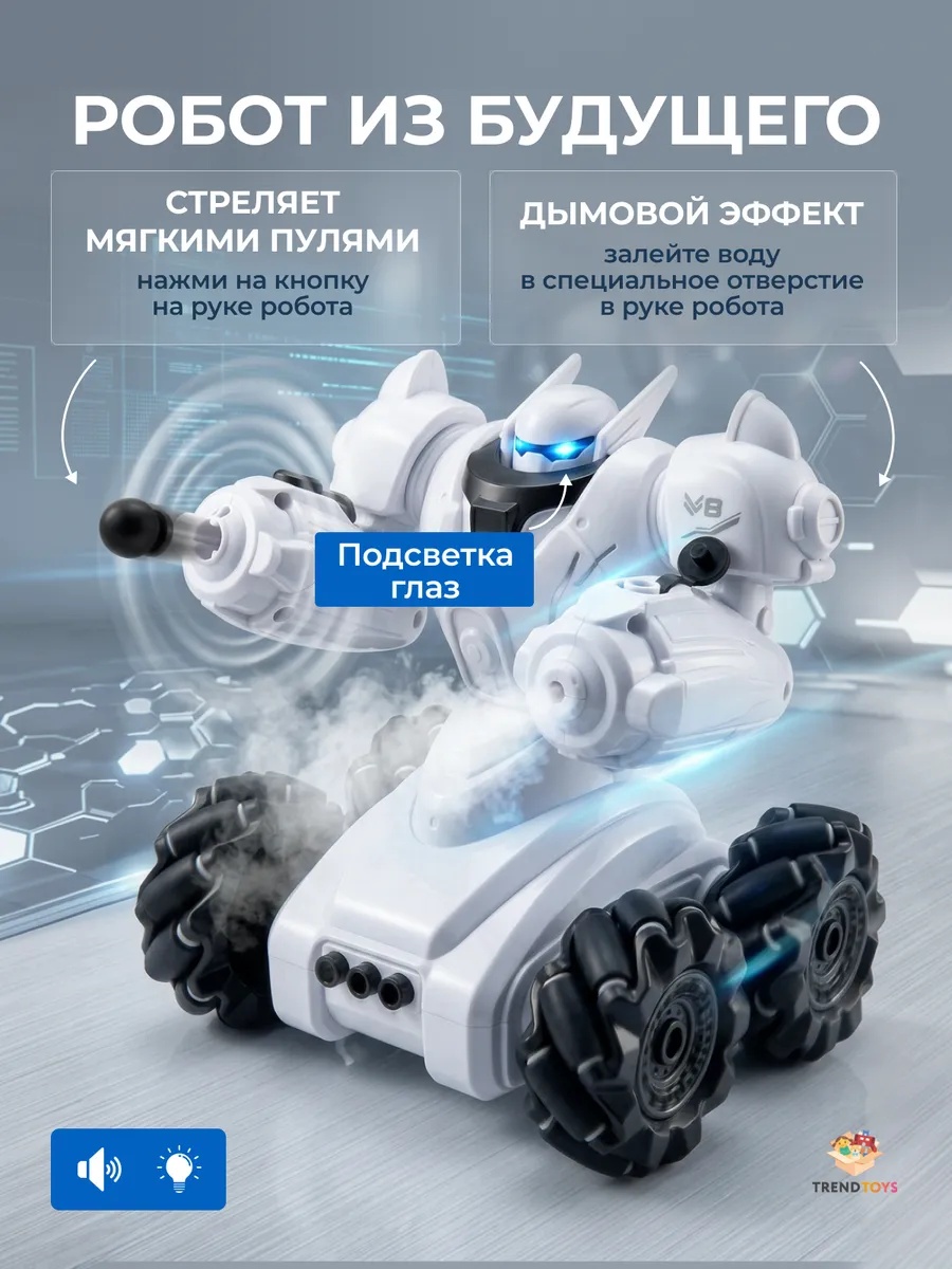 Робот РУ TrendToys Машинка трансформер для дрифта - фото 2