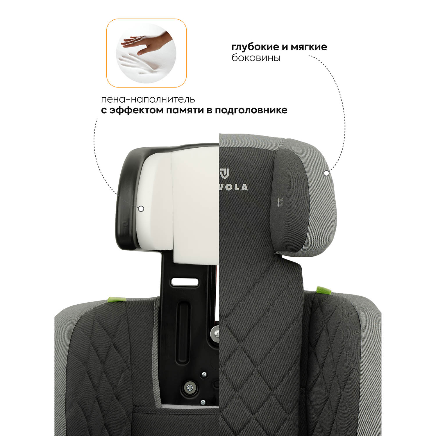 Автокресло JOVOLA Atour Isofix 2/3 (15-36 кг) - фото 7