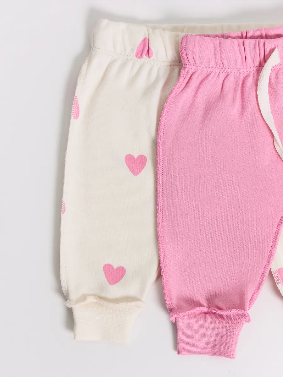 Штанишки 2 шт Mark Formelle (Марк Формэль) 85113-2/сердечки на молоке +розовый - фото 17