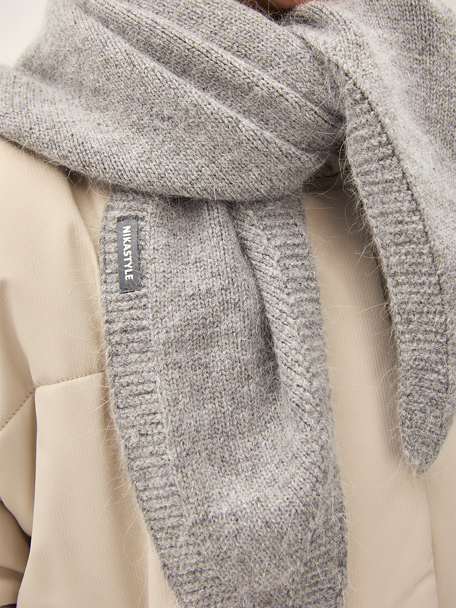 Шарф NIKASTYLE 17з16625 серый - фото 8