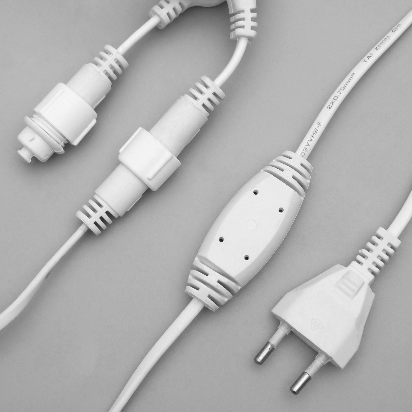 Гирлянда Luazon «Занавес» 2 × 9 м IP44 УМС белая нить 1800 LED свечение белое 220 В - фото 7