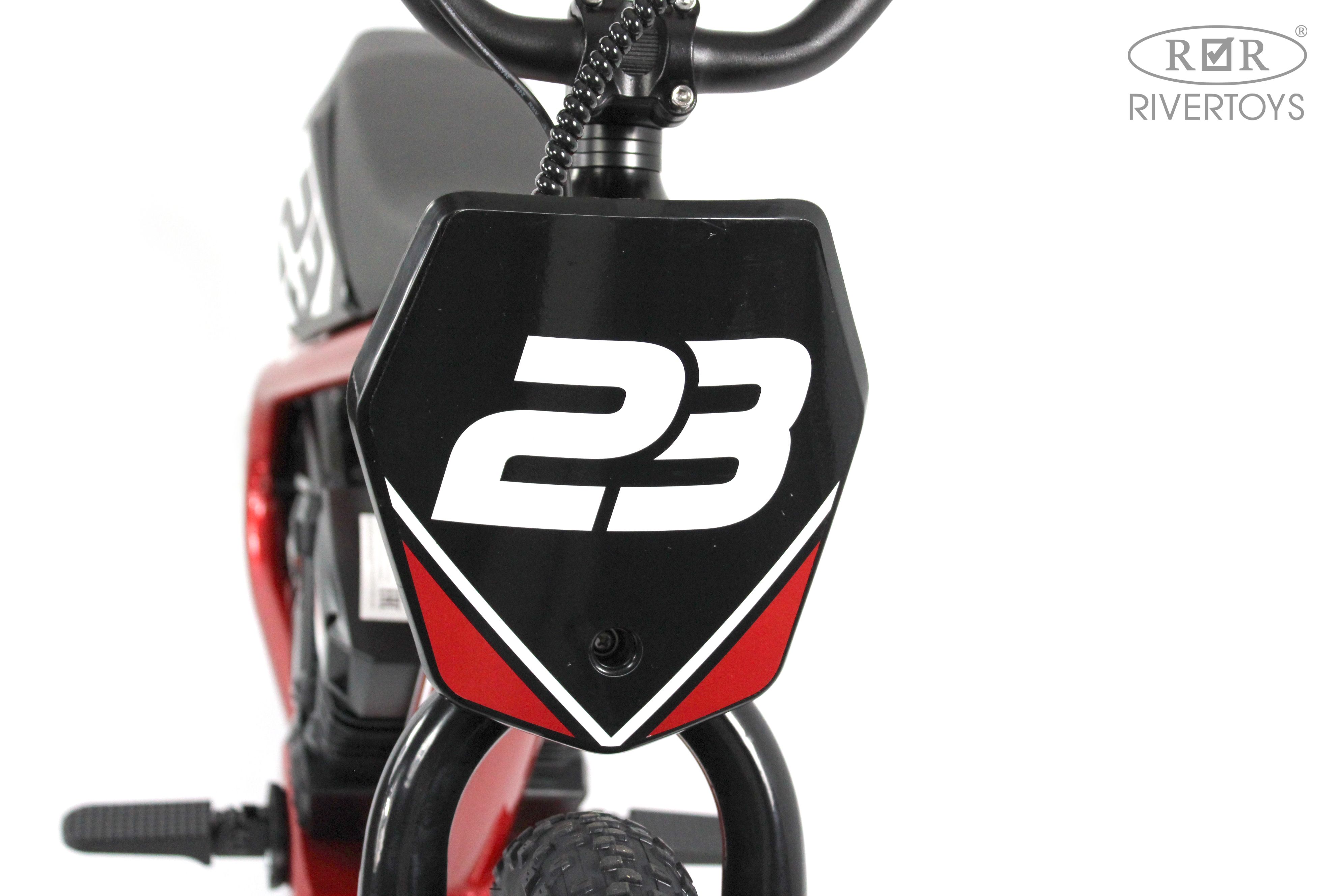 Электромотоцикл RIVERTOYS A001AA-MOTO-RED - фото 18