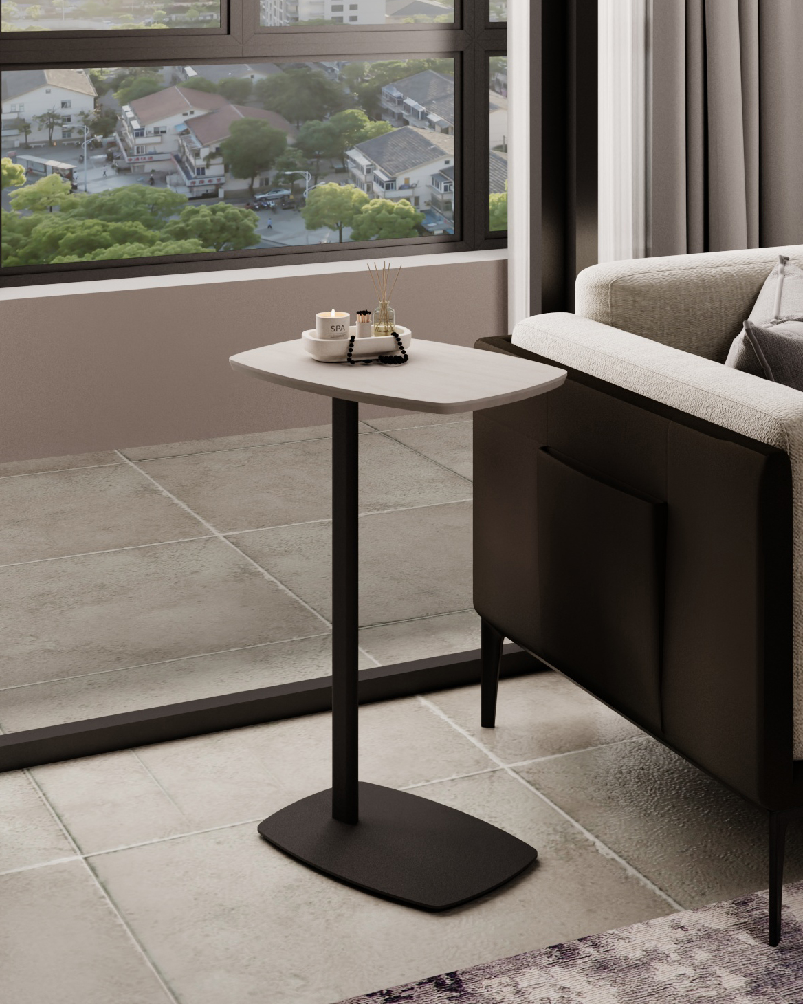 Изображение товара Стол придиванный SLINE Дей дуб жемчужный