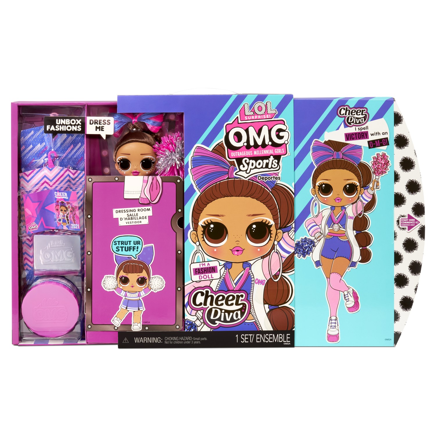 Кукла модельная L.O.L. Surprise! OMG Sports Doll Cheer 577508EUC - фото 3