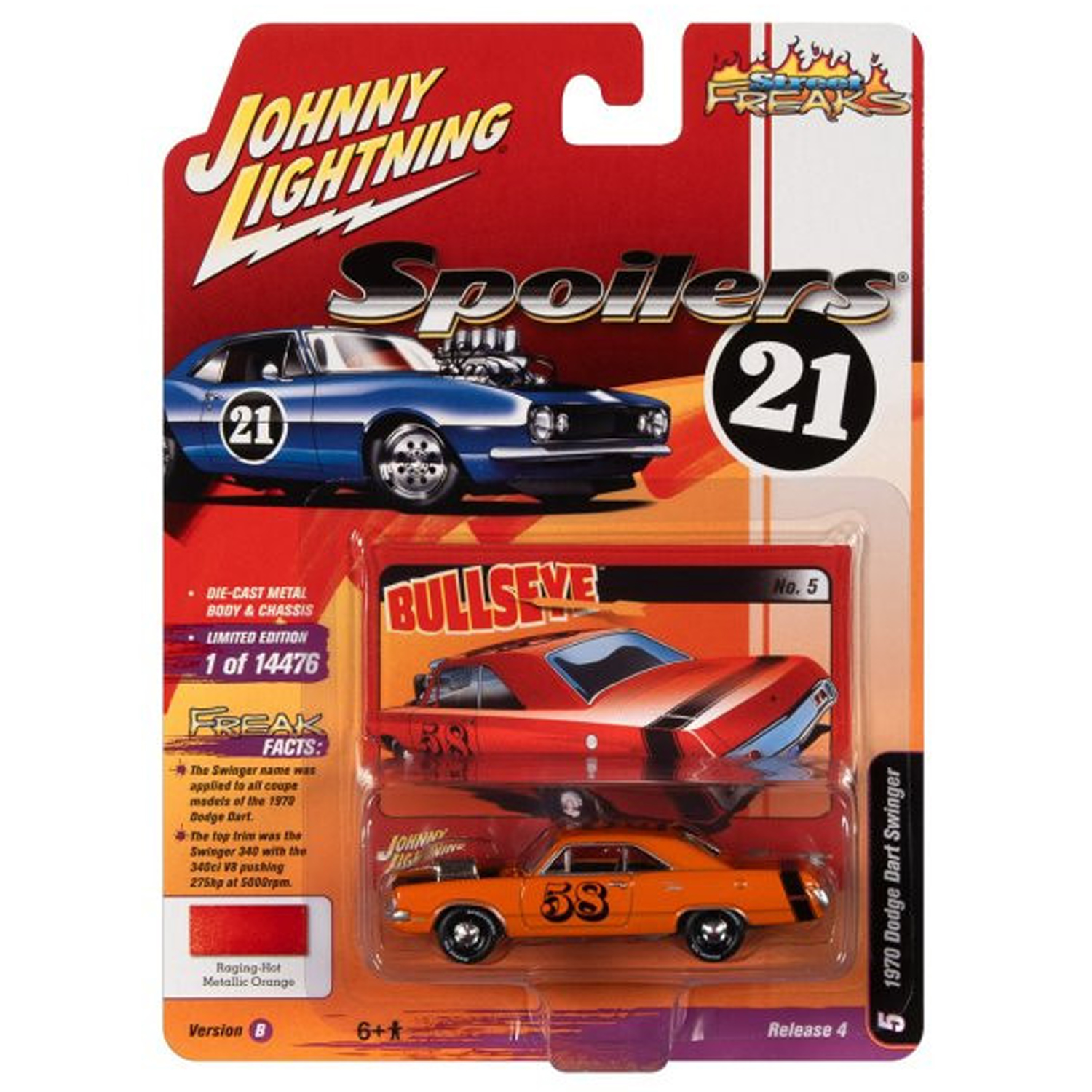 Автомобиль Johnny Lightning Dodge 1:64 JLSF022B-R4-N5 - фото 3
