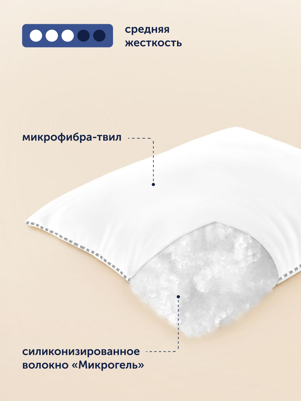 Подушка buyson БайКайнд 70 x 70 см - фото 4