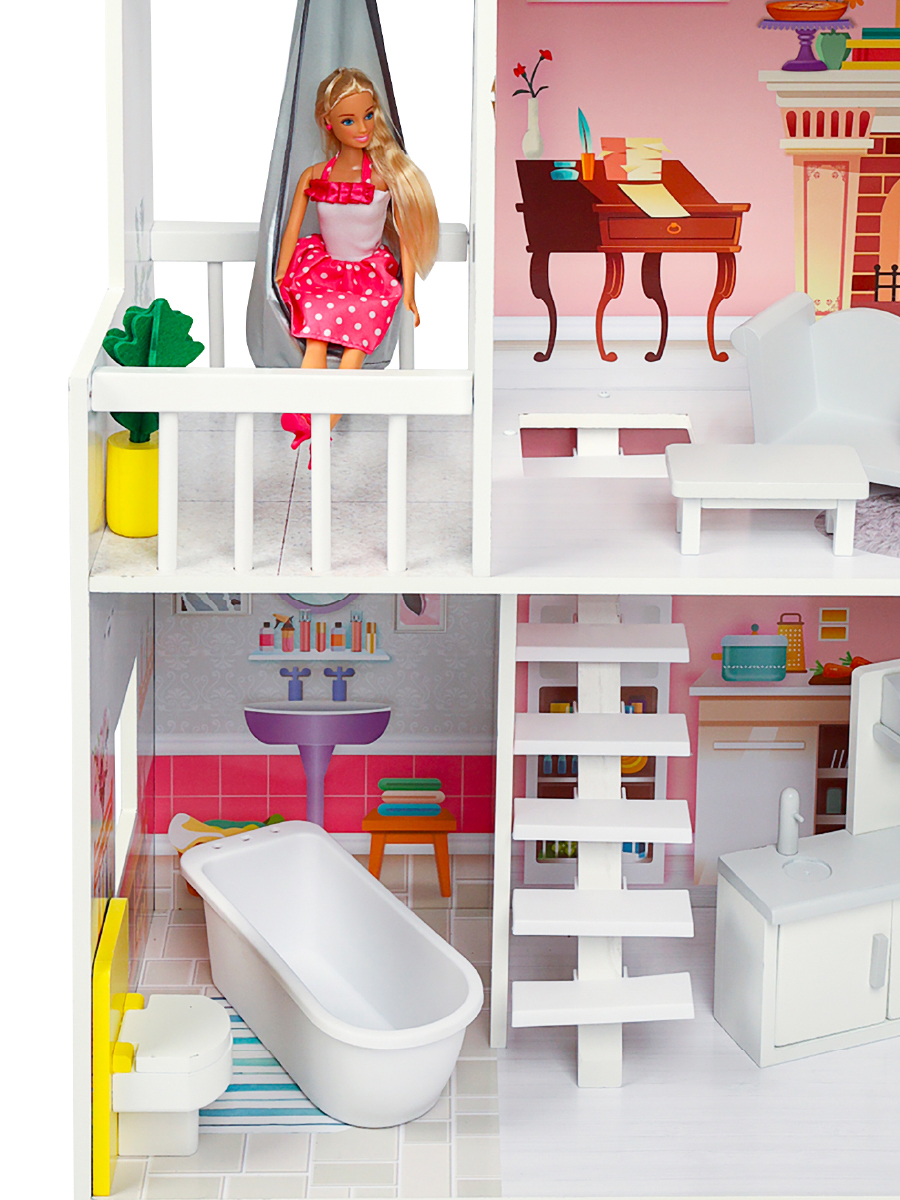 Домик для кукол PAREMO с мебелью PD320-07 - фото 10