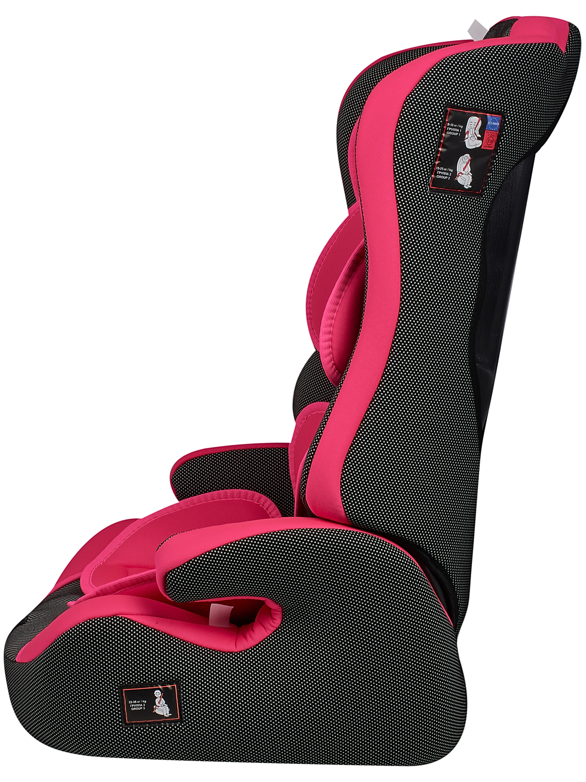 Автокресло Teddy Bear 513R/18 pink-black dot 1/2/3 (9-36 кг) - фото 3