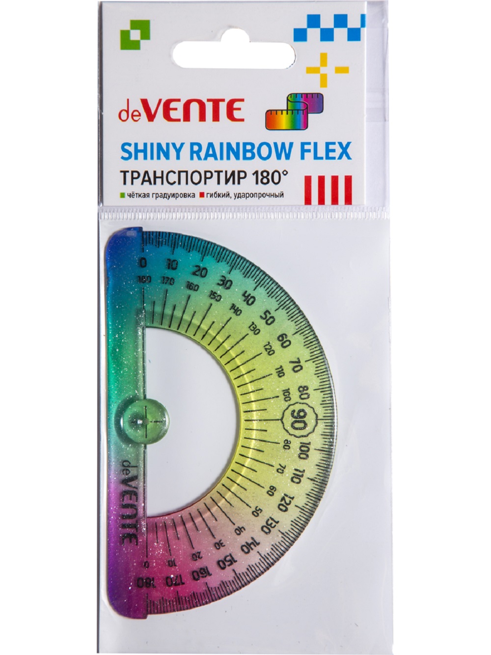 Транспортир deVENTE пластик - фото 1