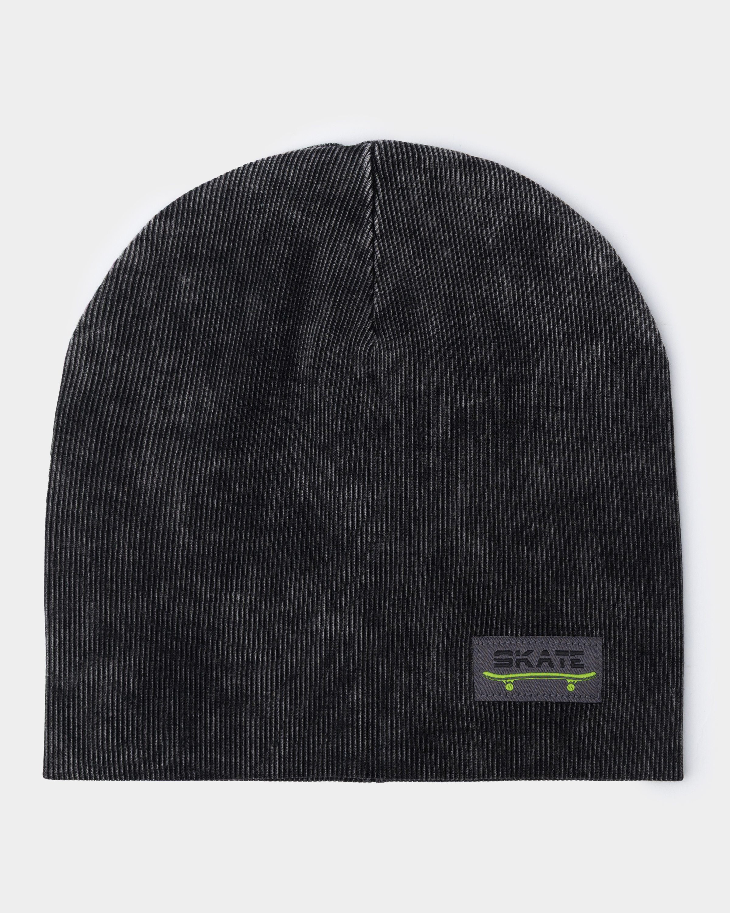 Изображение товара Детская шапка Futurino 54 тёмно-серого цвета из хлопка для демисезона