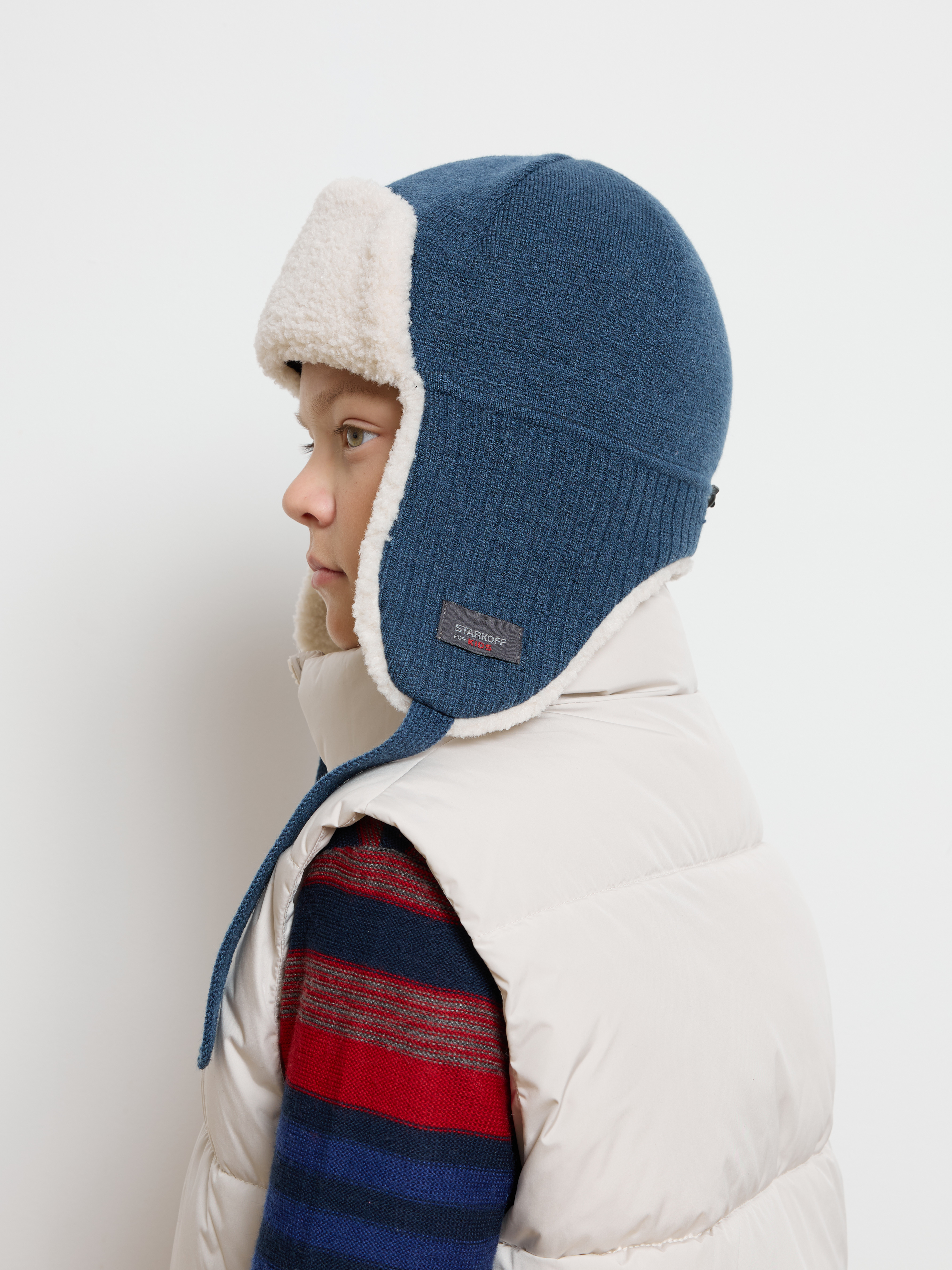 Шапка-ушанка Starkoff Kids Д500928/15 - фото 1