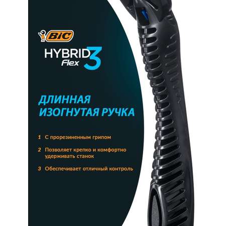 Бритва мужская BIC Hybrid 3 Flex