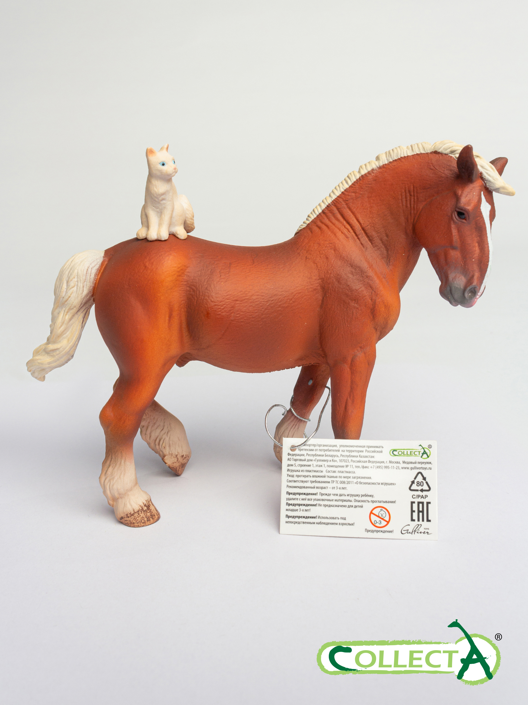 Фигурка Collecta Лошадь с кошкой - фото 10