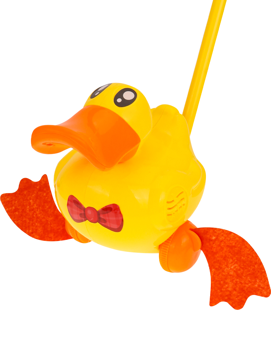 Игрушка Рыжий кот каталка Утка - фото 3